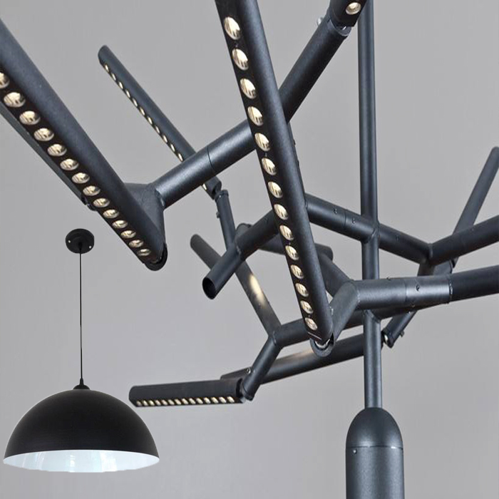 鋁合金燈飾磨砂烤漆