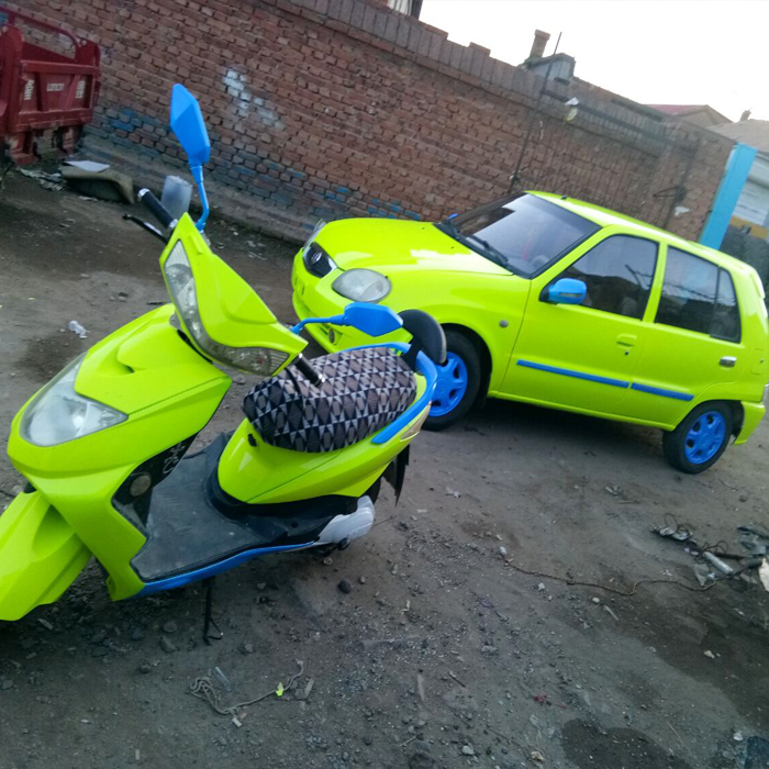 汽車改色熒光檸檬黃